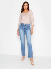 Pink - Long Tall Sally Henley-Oberteil aus 100 % Baumwolle - Bild 2 von 4
