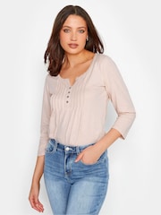 Pink - Long Tall Sally Henley-Oberteil aus 100 % Baumwolle - Bild 4 von 4