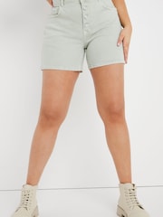 Simply Be Mint Ripped Shorts - Image 1 of 5