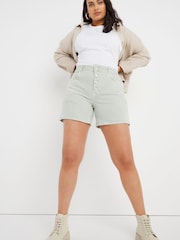 Simply Be Mint Ripped Shorts - Image 3 of 5