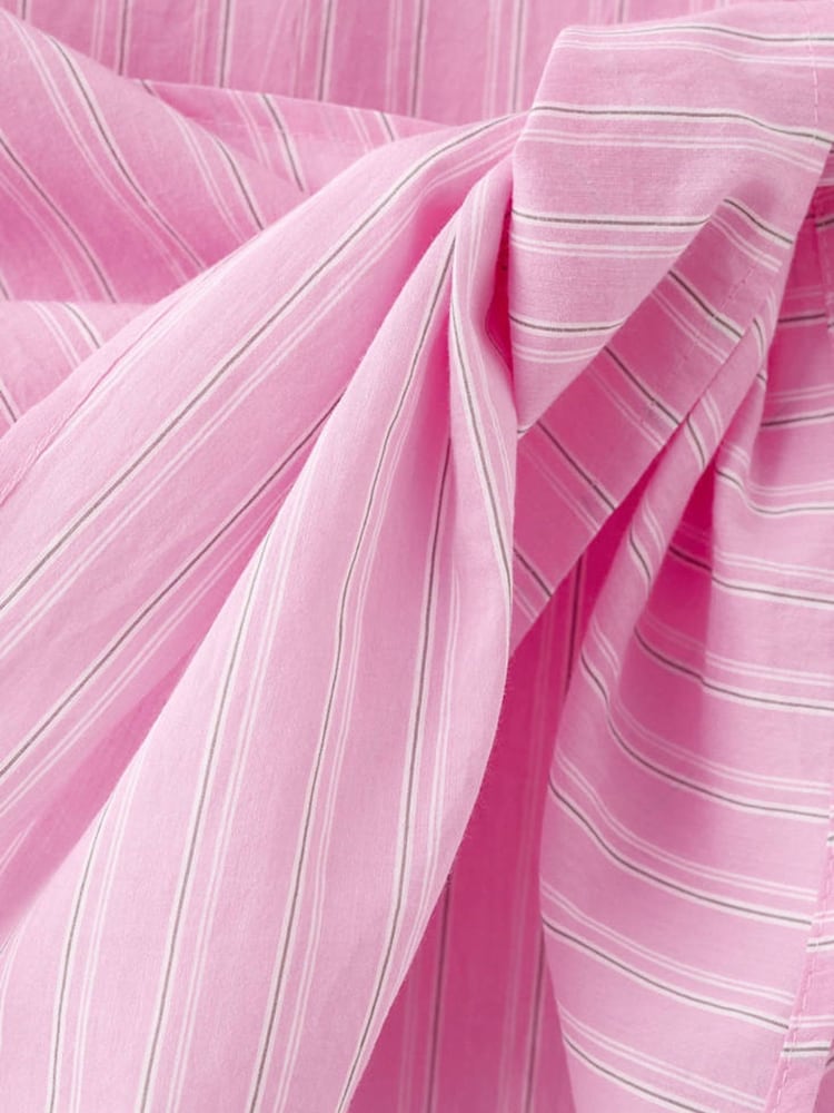 Mango Pink Stripe Wrap Shirt - Image 6 of 6
