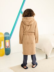 Neutral/Grey Camouflage Fleece Dressing Gown (3-16yrs) - Image 2 of 5