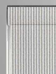 Emily Bond Indigo Blue Oscar Stripe Made to Measure Roman Blinds - Image 3 of 6
