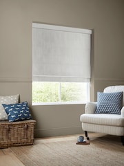 Emily Bond Indigo Blue Oscar Stripe Made to Measure Roman Blinds - Image 5 of 6