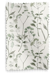 Sage Green Isla Floral Made To Measure 100% Cotton Roman Blinds - Image 2 of 3
