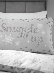 Catherine Lansfield Grey Baby It's Cold Outside Christmas Duvet Cover Set - Image 3 of 4