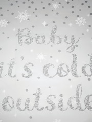 Catherine Lansfield Grey Baby It's Cold Outside Christmas Duvet Cover Set - Image 4 of 4
