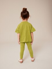 Green Bee Embellished Leggings (3mths-7yrs) - Image 2 of 7
