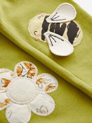 Green Bee Embellished Leggings (3mths-7yrs) - Image 6 of 7
