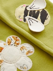 Green Bee Embellished Leggings (3mths-7yrs) - Image 7 of 7