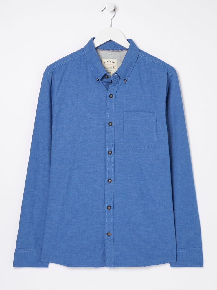 FatFace Blue Tadlow Shirt - Image 6 of 6
