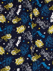 Character Blue Sonic Sonic The Hedgehog 100% Cotton Pyjamas - Image 5 of 6