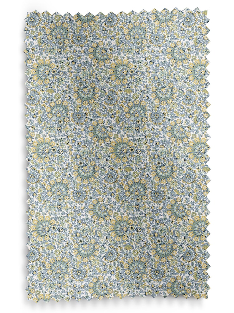 Laura Ashley Newport Blue Painswick Paisley Made to Measure 100% Cotton Roman Blinds - Image 6 of 6