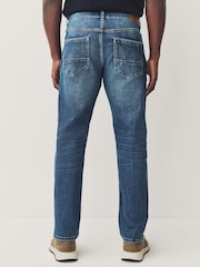 Blue Mid Slim Fit Authentic Stretch Denim Jeans - Image 4 of 10