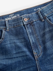 Blue Mid Slim Fit Authentic Stretch Denim Jeans - Image 8 of 10