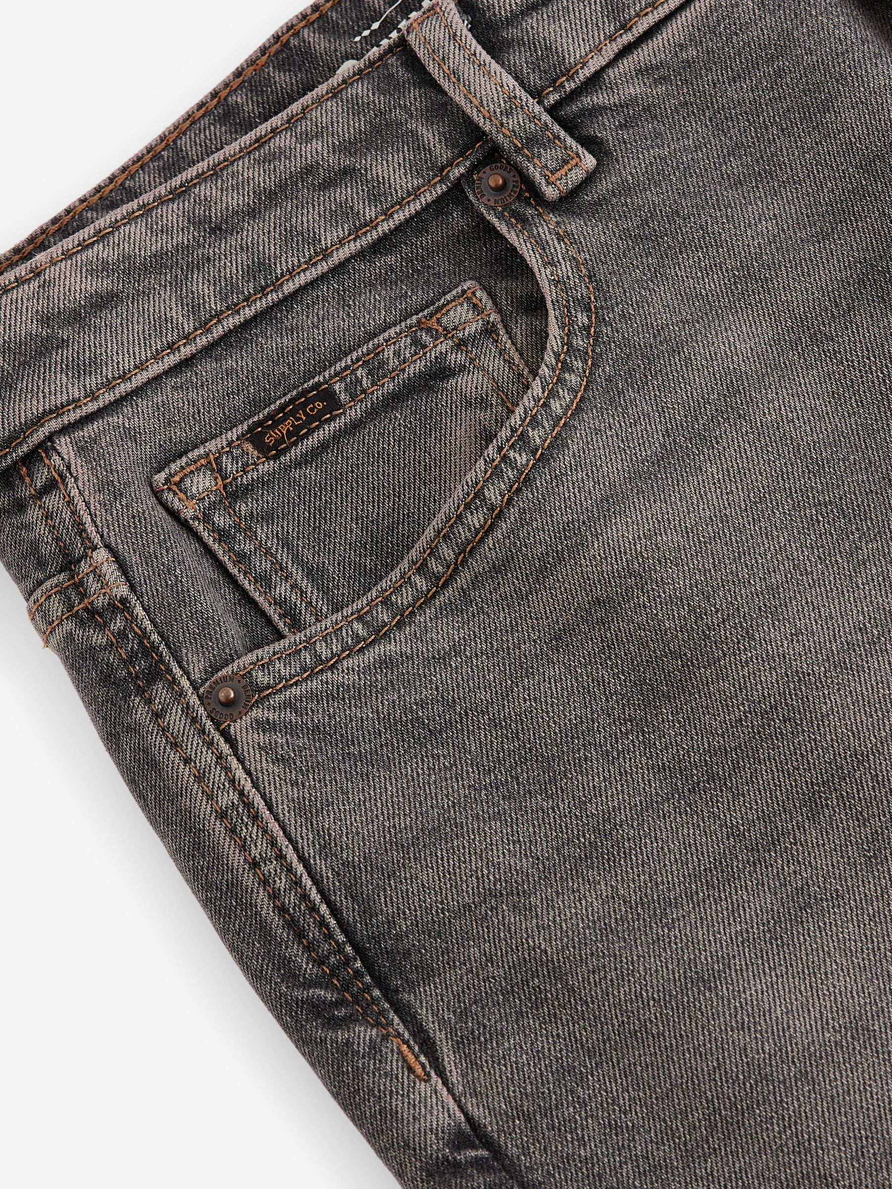 Buy Grey Mid Slim Fit Vintage Wash Denim Jeans from Next USA