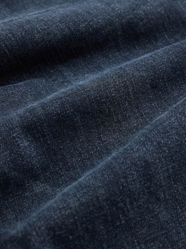 Blue Dark Rinse Straight Fit Classic Stretch Jeans - Image 10 of 10 Blue Dark Rinse Straight Fit Classic Stretch Jeans - Image 10 of 10