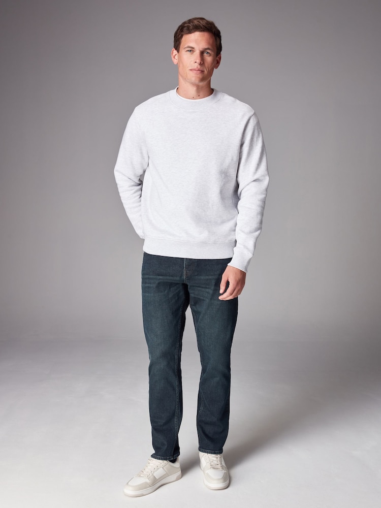 Blue Dark Washed Single Slim Fit Classic Stretch Jeans - Image 3 of 12