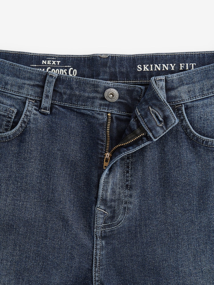 Blue Vintage Skinny Fit Classic Stretch Jeans - Image 2 of 5