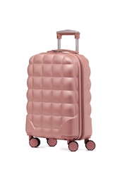 Dorado rosa/plateado - Maleta de cabina rígida de 55 x 35 x 20 cm cib 8 ruedas ABS de Flight Knight - Imagen 1 de 7