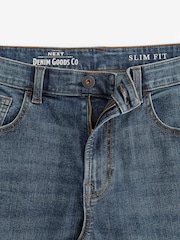 Blue Mid Vintage Slim Fit Classic Stretch Jeans - Image 9 of 12