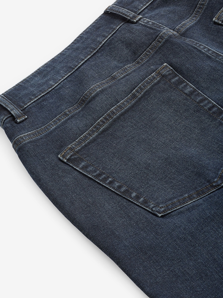 Bleu foncé - Lit 1 place - Straight Fit Classic Jeans extensibles - Image 10 of 11