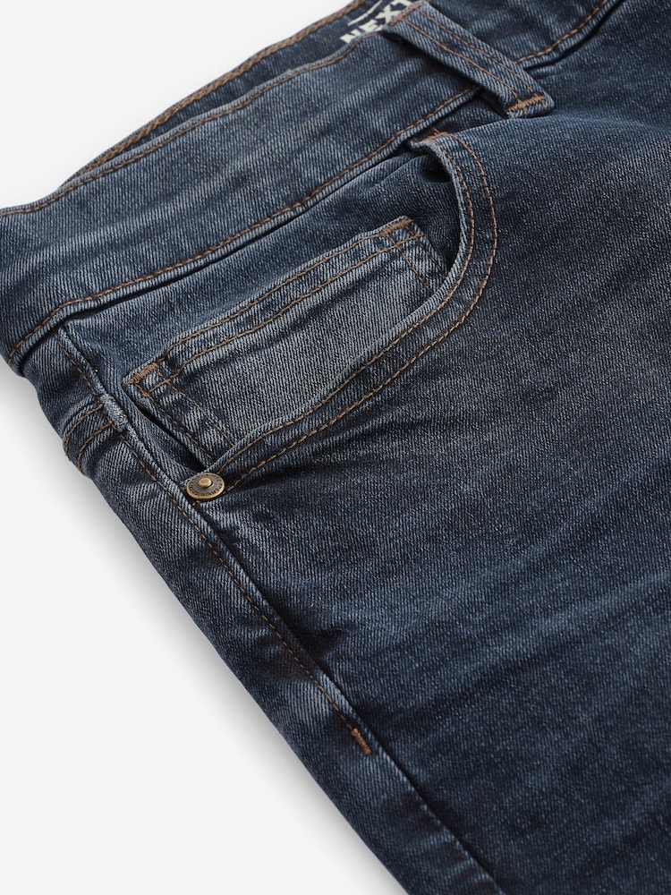 Bleu foncé - Lit 1 place - Straight Fit Classic Jeans extensibles - Image 9 of 11