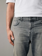 Mid Grey Tint Regular Fit Vintage Stretch Authentic Jeans - Image 5 of 11