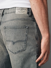 Mid Grey Tint Regular Fit Vintage Stretch Authentic Jeans - Image 7 of 11