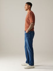 Blue Straight Fit Classic Stretch Jeans - Image 3 of 11