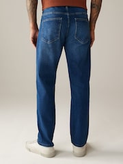 Blue Straight Fit Classic Stretch Jeans - Image 4 of 11