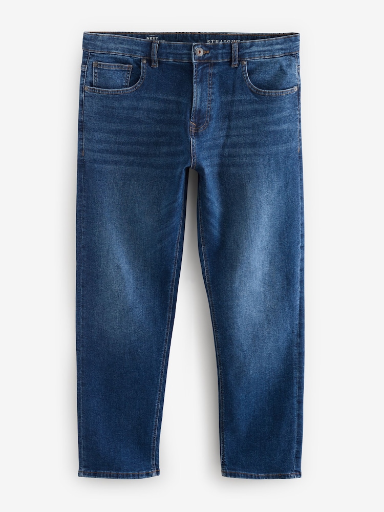 Blue Straight Fit Classic Stretch Jeans - Image 7 of 11