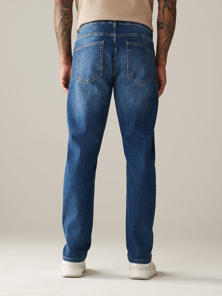Blue Slim Fit Classic Stretch Jeans - Image 4 of 11