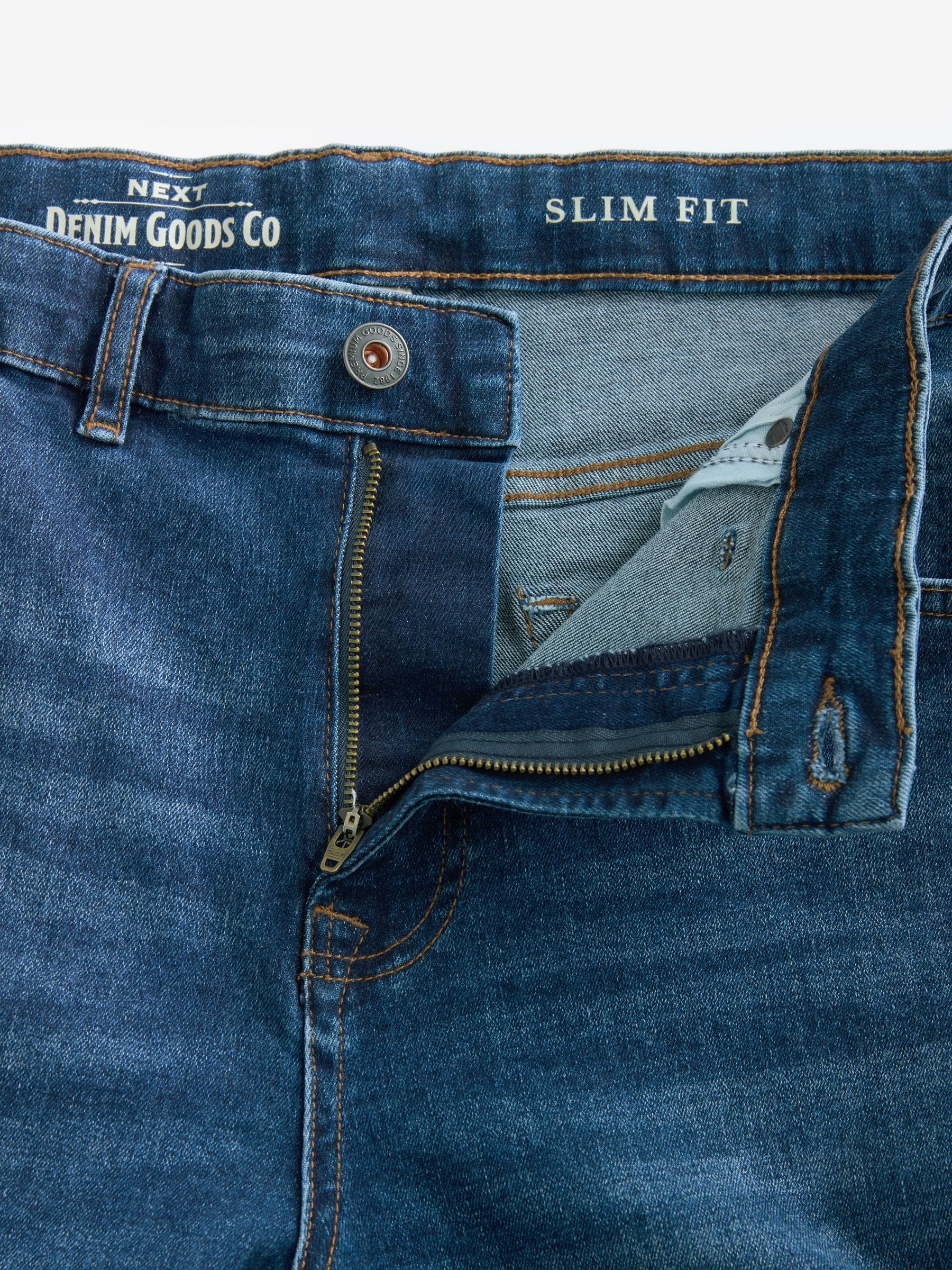 Buy Blue Slim Fit Classic Stretch Jeans from Next USA
