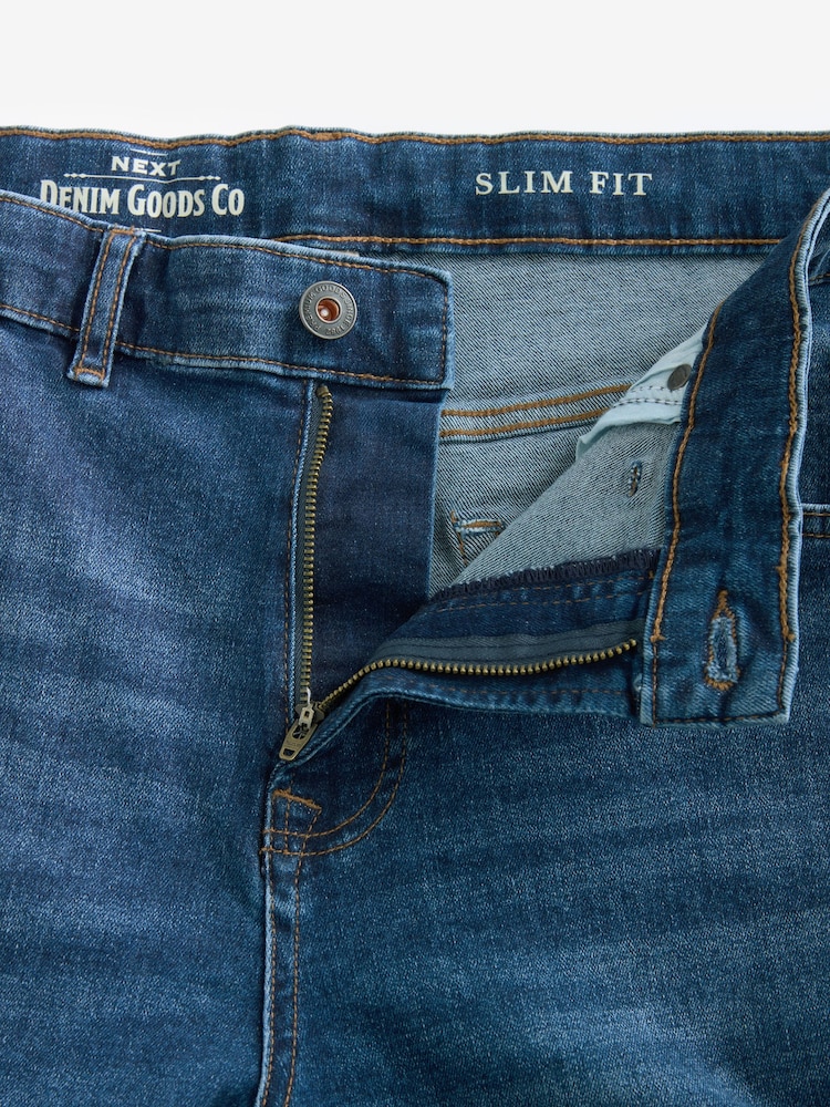 Blue Slim Fit Classic Stretch Jeans - Image 8 of 11