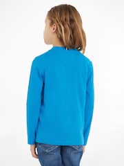 Tommy Hilfiger Unisex Kids Blue Essential Long Sleeve T-Shirt - Image 2 of 9