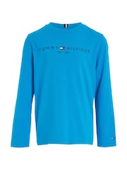 Tommy Hilfiger Unisex Kids Blue Essential Long Sleeve T-Shirt - Image 7 of 9