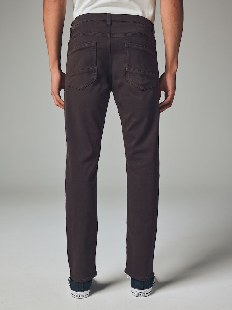 Dark Brown Slim Fit Comfort Stretch Jeans - Image 2 of 13 Dark Brown Slim Fit Comfort Stretch Jeans - Image 2 of 13