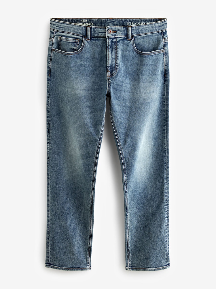 Bleu clair vintage - Lit 1 place - Straight Fit Classic Jeans extensibles - Image 6 of 10