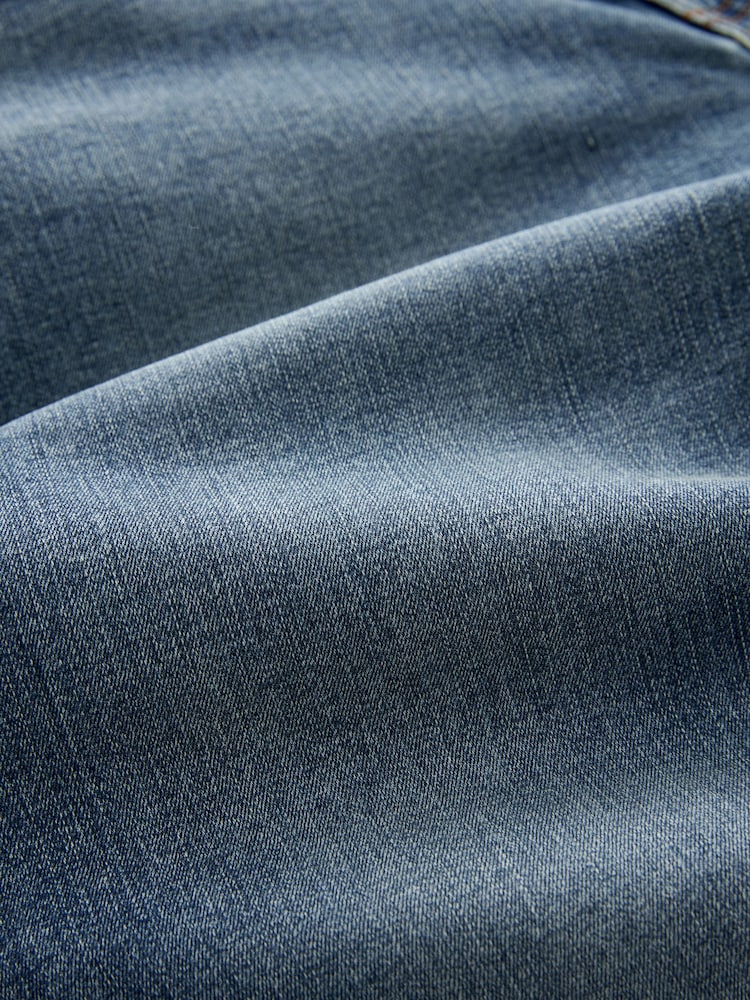 Bleu clair vintage - Lit 1 place - Straight Fit Classic Jeans extensibles - Image 7 of 10