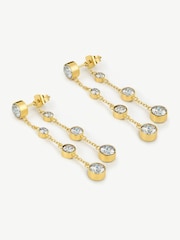 D.Louise Gold Tone Waterproof Statement Multi Drop Earrings - Image 3 of 3