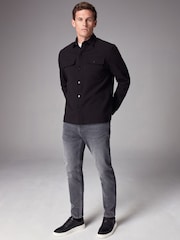 Charcoal Grey Slim Fit Motion Flex Jeans - Image 2 of 12
