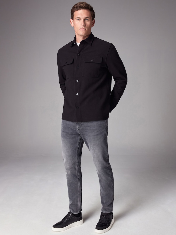 Charcoal Grey Slim Fit Motion Flex Jeans - Image 2 of 12