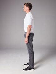 Charcoal Grey Slim Fit Motion Flex Jeans - Image 3 of 12