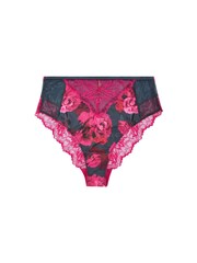 B by Ted Baker Teal/Pink Satin High Waisted Knickers - Image 9 of 9