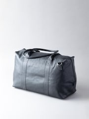 Черный - Lakeland Leather Large Discoverer Leather Holdall - Изображение 3 из 5