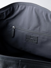 Черный - Lakeland Leather Large Discoverer Leather Holdall - Изображение 4 из 5