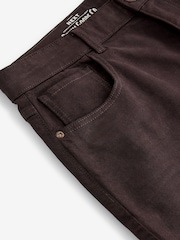 Burgundy Red Slim Fit Soft Touch Coloured Jeans - Image 10 of 12