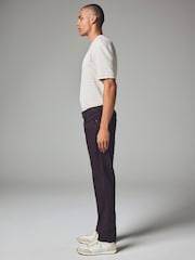 Burgundy Red Slim Fit Soft Touch Coloured Jeans - Image 3 of 12