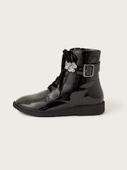 Monsoon Black Flo Sequin Biker Boots - Image 1 of 3
